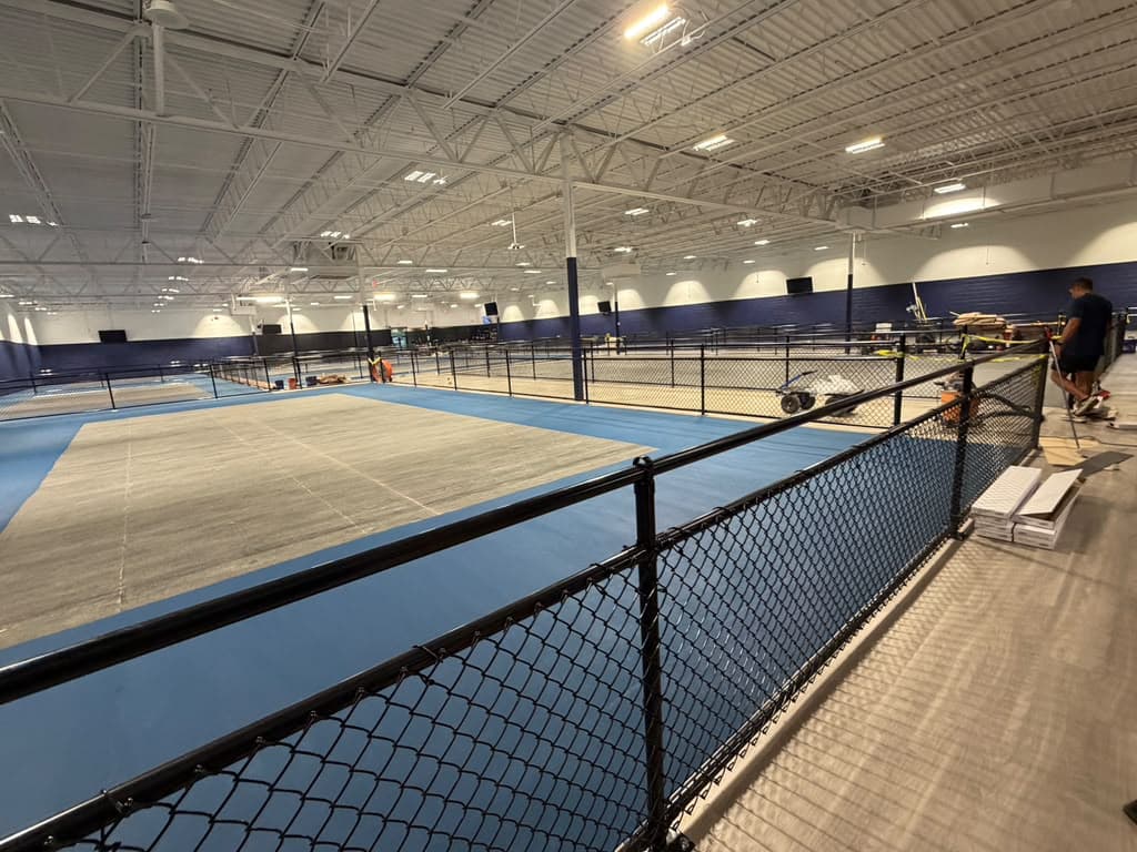 Commercial fencing installed by Delgado Fence