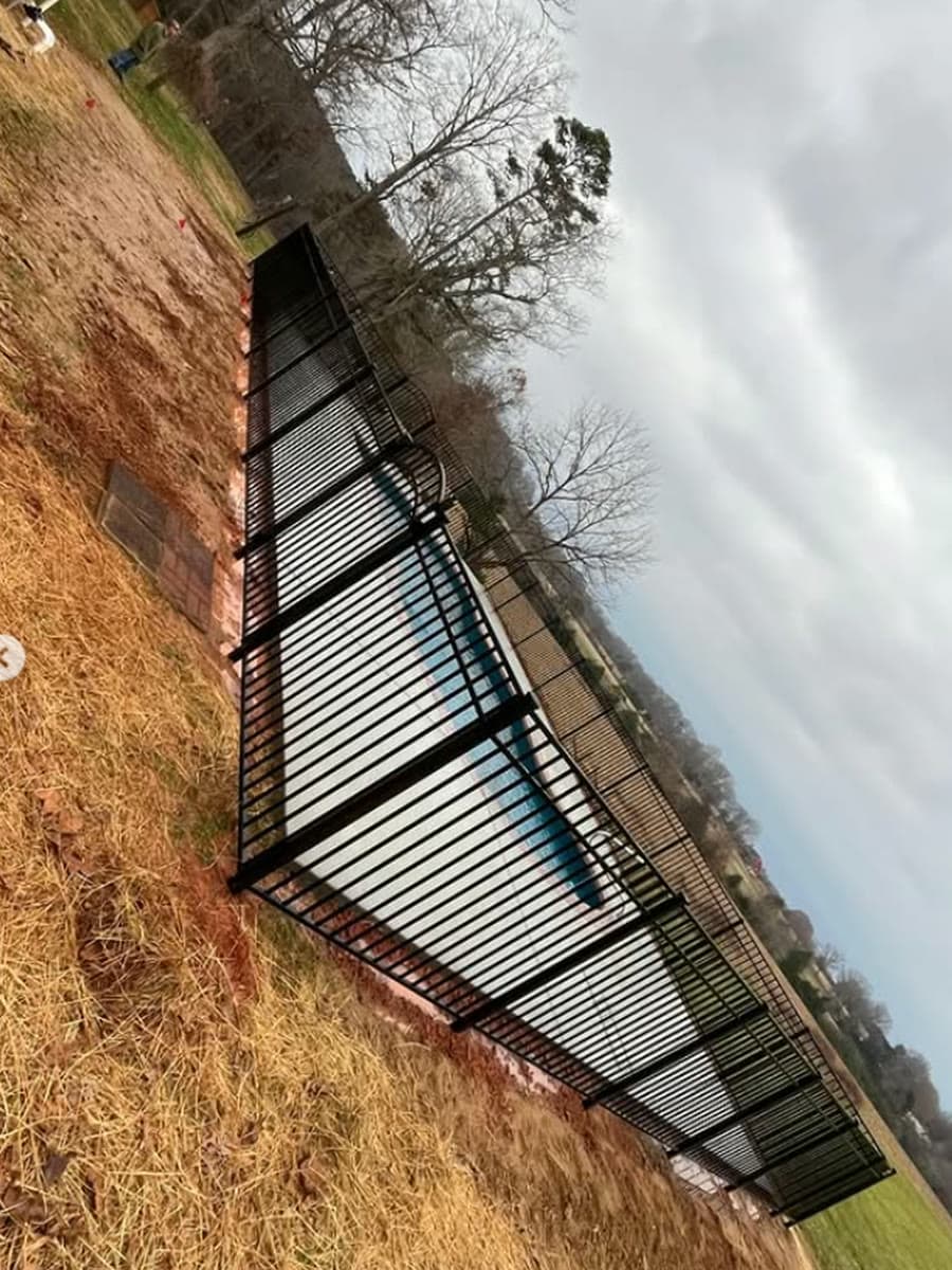 Pool-code aluminum in North Carolina, after installation