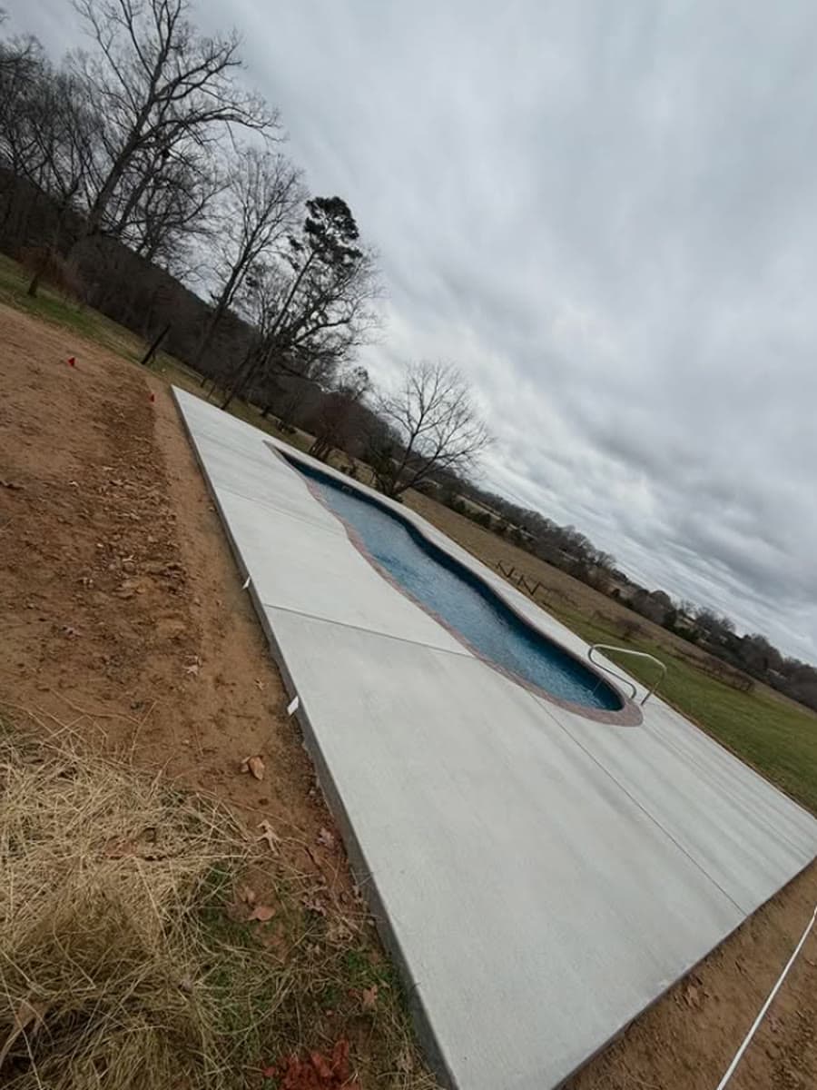 Pool-code aluminum in North Carolina, before installation